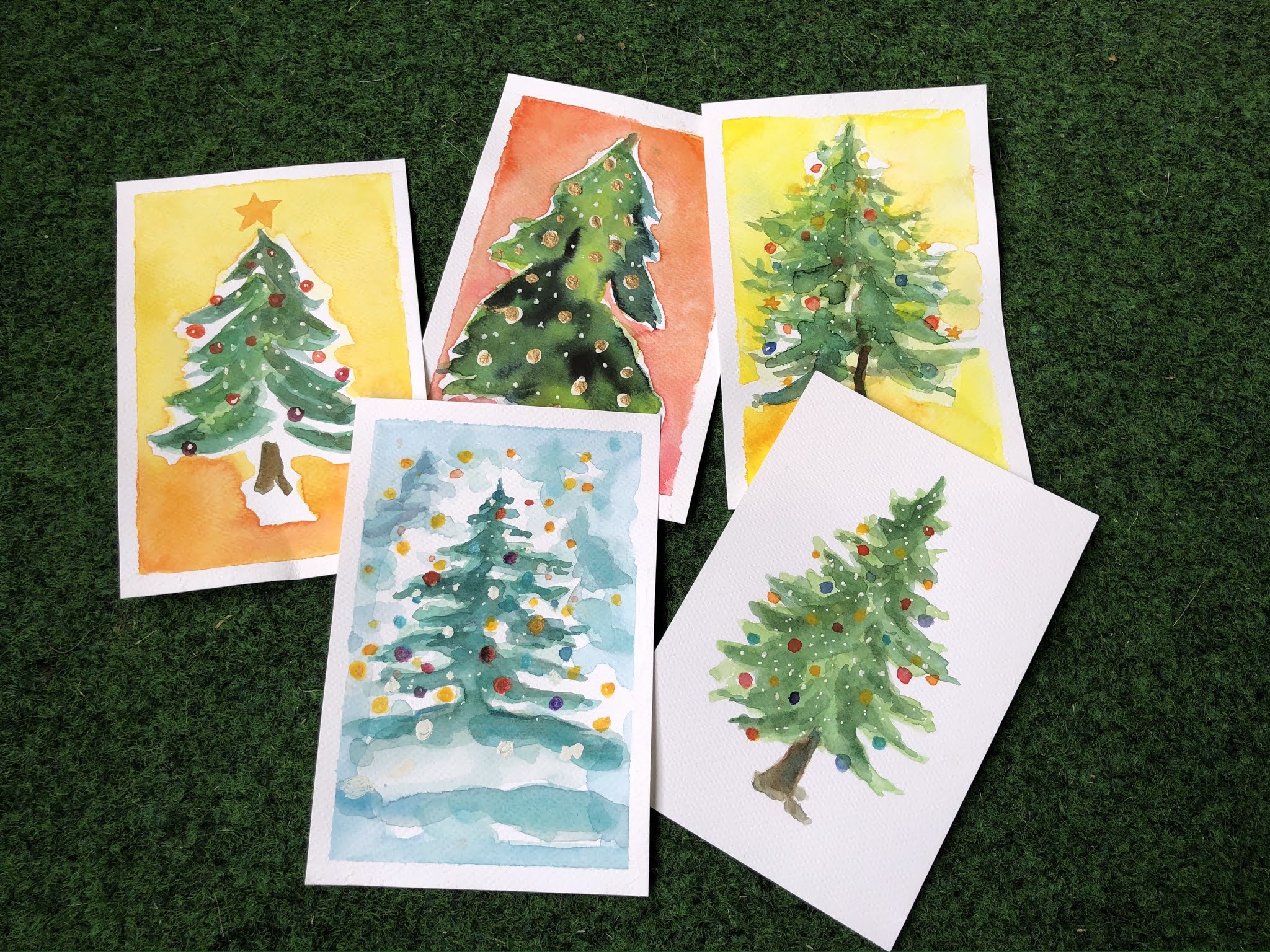 Last-Minute-Christbäume malen