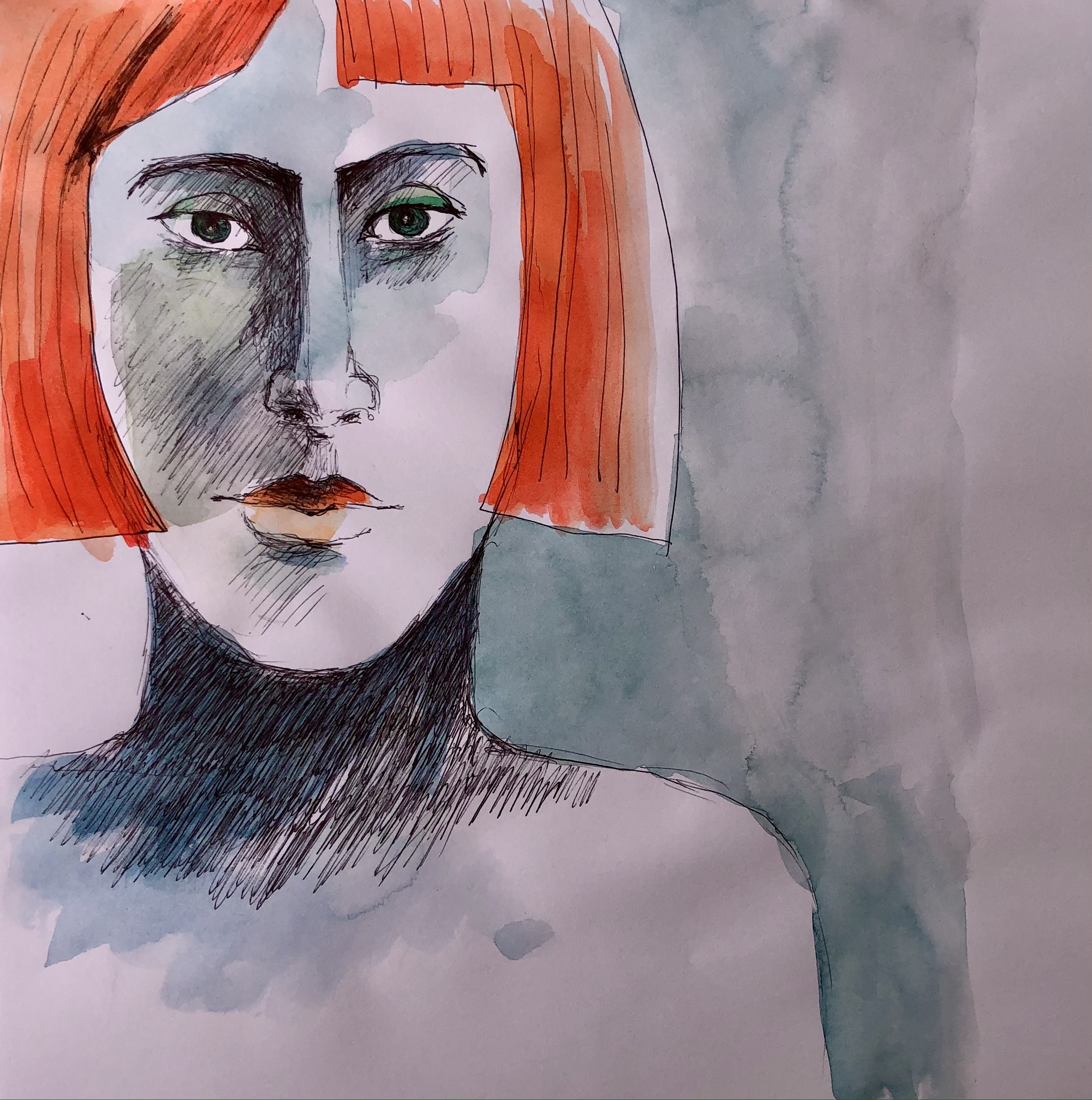 Locker Portraits skizzieren