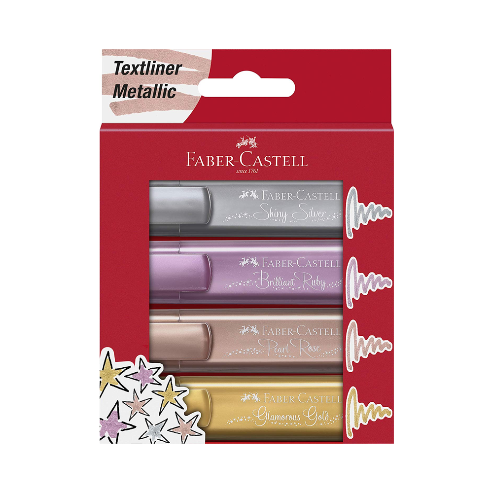Faber Castell - Textliner Metallic 4er Set